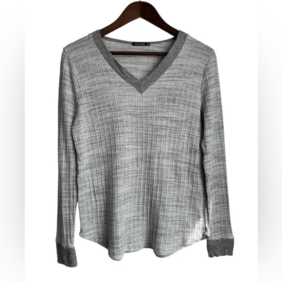 Pink Clover Tops - Pink Clover Gray V-Neck Long Sleeve lightweight Top est sz: Small